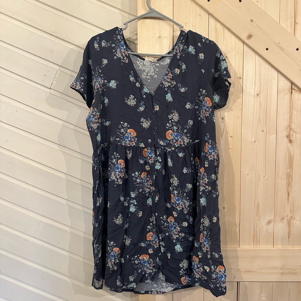 Floral Navy Women's Dress